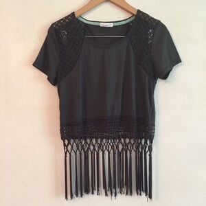 Coco & Jameson fringe tee